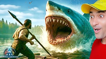 TAMING MEGALODON 🦈 GONE WRONG IN ARK SURVIVAL ASCENDED! | DEADLY SHARK || EP 07