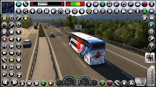 MBus simulator Indonesia game 3D game 🎮truck vehicle 3D game city bus stand driving Android gameplay