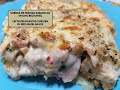 SOBRAS DE FRANGO ASSADO AO MOLHO BECHAMEL - LEFTOVER ROASTED CHICKEN IN BECHAMEL SAUCE