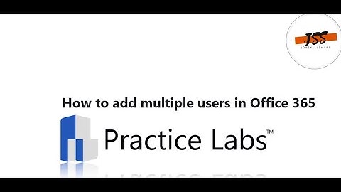 Add multiple users from the portal - Office 365 skills