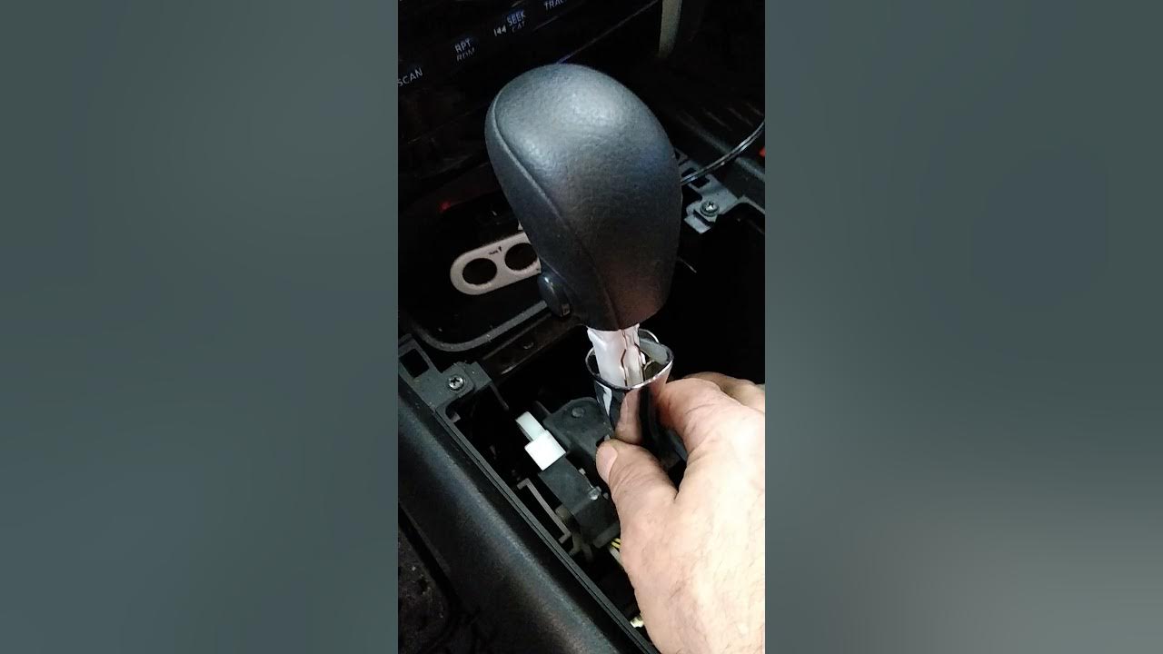 How to remove shifter knob 2013 Nissan Pathfinder - YouTube