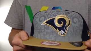Rams '2014 NFL DRAFT SNAPBACK' Navy-Gold Hat by New Era