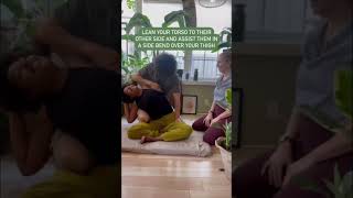 Seated Side Bend - Couples Thai Massage