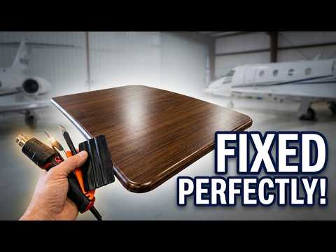 Showing you a tray wrap in a private jet that I need to fix