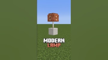 Modern Lamp Tutorial! Follow for DAILY Minecraft Content! #minecraft #tutorial #shorts
