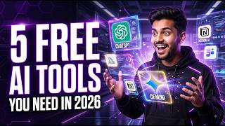 5 FREE AI Tools Jo Aapki Life Easy Kar Denge 🤯 | AI Tools You Should Know in 2026 | CLAD AI
