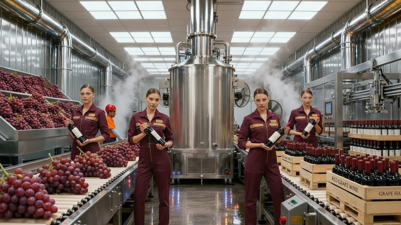 Inside a Modern Winery: From Grapes to Wine (The entire process)
