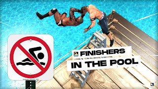 WWE 2K23 Finisher but in the POOL (mod)