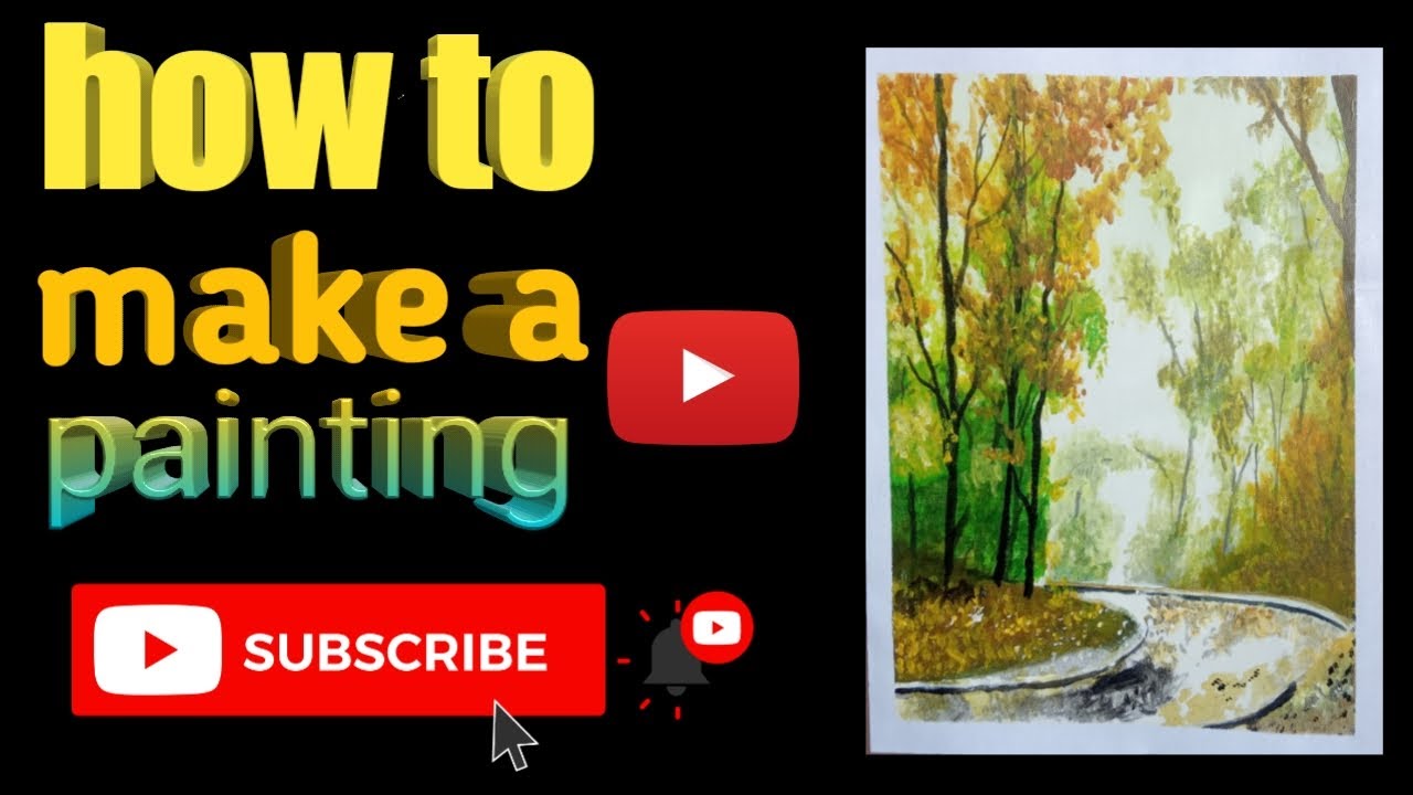 how to make a painting painting kaise banaen wildroad painting