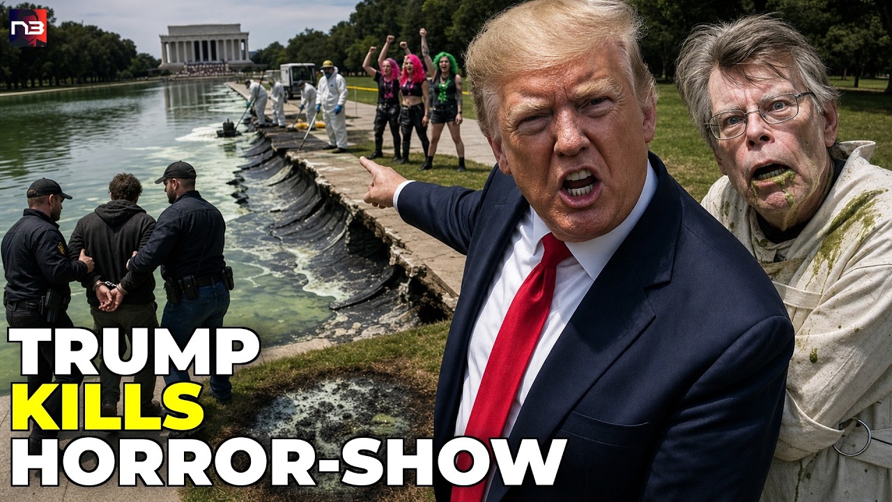Vandals Slash 350-Foot Gash in DC Reflecting Pool; Trump Vows July 4 Repairs