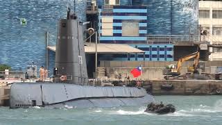 海獅潛艦睽違12年 駛入基隆港及海陸蛙兵海上動態操演(預演)ROC Marine Corps & NAVY  SS-791 Sea lion Submarine