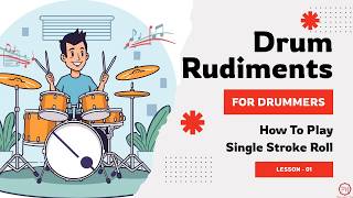 How To Play Single Stroke Roll | Drum Rudiment Lesson 1 (Practice Pad Guide)