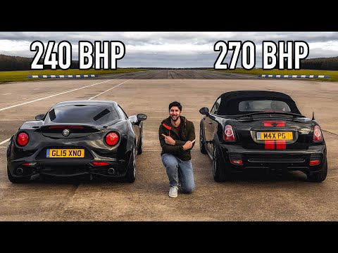 Drag Race: Alfa Romeo 4C VS 270 BHP Tuned Mini JCW!