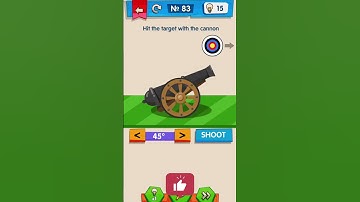 IQ Boost Level 83 – Hit the target with the cannon #iqboost  #mobilegame #games #shorts #puzzlegame
