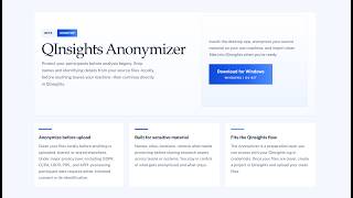 QInsights Anonymizer: Your offline tool to anonymize date before processing it with AI