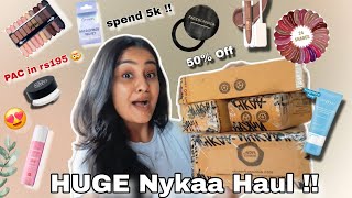*HUGE* Nykaa Haul 😍!! | Makeup, Skincare & Haircare | Repurchase, Reviews | #nykaahaul #haulvideo