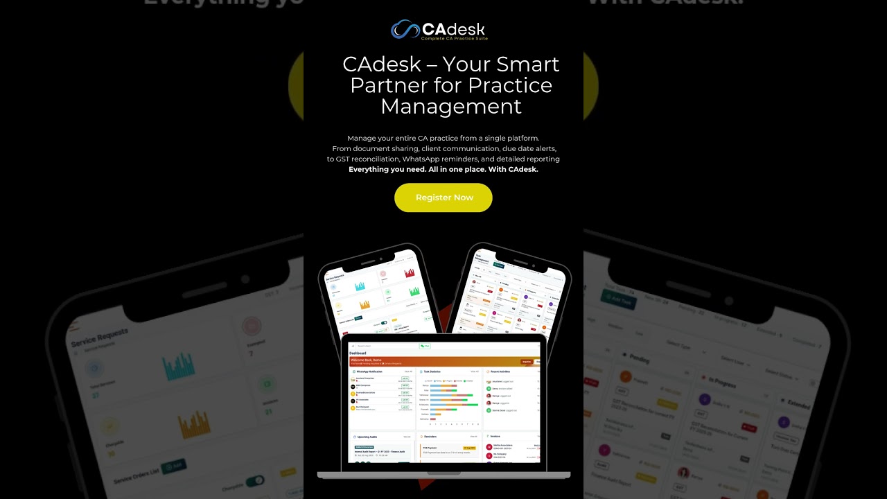 CAdesk – Smart Practice Management Software for CAs | All-in-One CA Tool!