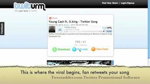 Twitter Tutorial Video 14 of 14 - How To Promote Music On Twitter With Twitrum