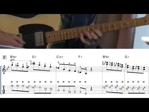 Julian Lage's Solo on Rhythm Changes - TAB