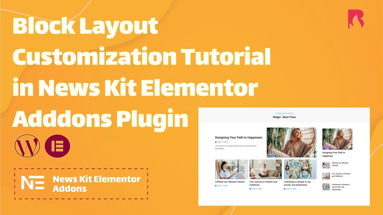Block Layout Customization Tutorial in News Kit Elementor Addons Plugin ...