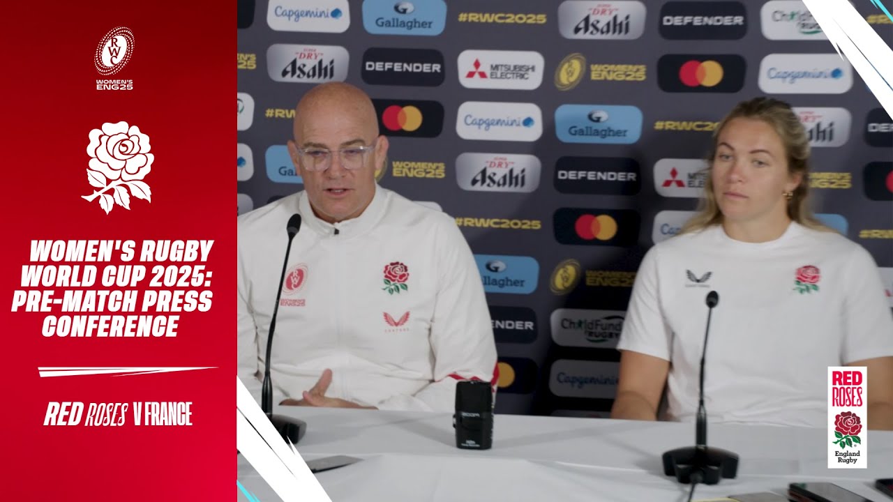 Пресс-конференция Джона Митчелла и Зои Олдкрофт | Полуфинал женского чемпионата мира по регби 202...