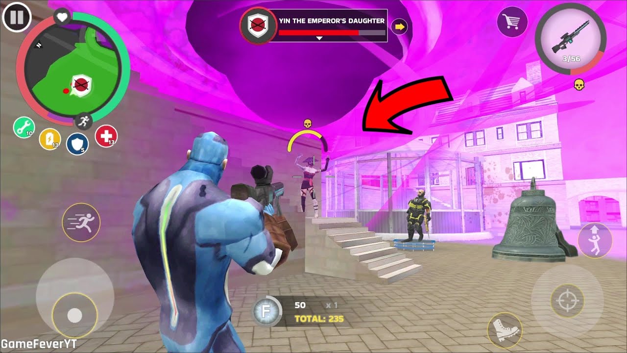 Rope Hero Mafia City Wars (attracting black hole) Yin Emperor Daughter