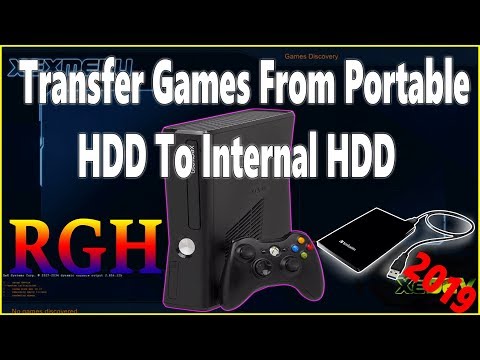 How To Transfer XBOX 360 Games From Portable HDD To Internal HDD (RGH XBOX 360)