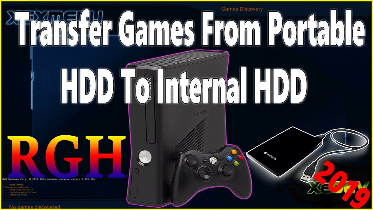 How To Transfer XBOX 360 Games From Portable HDD To Internal HDD (RGH XBOX  360) 