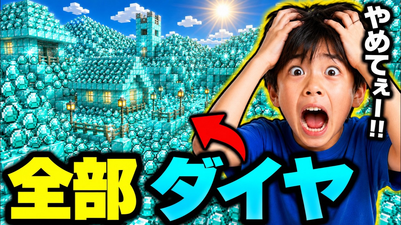 「ダイヤ出せカス」と言われたので、大量に出してあげたら「絶叫」したｗｗ【マイクラ】【マインクラフト】【スカッとする話】【総集編】