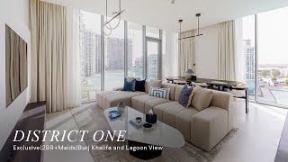 Apartment for Rent in District One. (Burj Khalifa and Lagoon View)