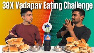 30X  VADAPAV EATING CHALLENGE WITH PUNISHMENT//VADAPAV EATING//HUNGRY BOYS.
