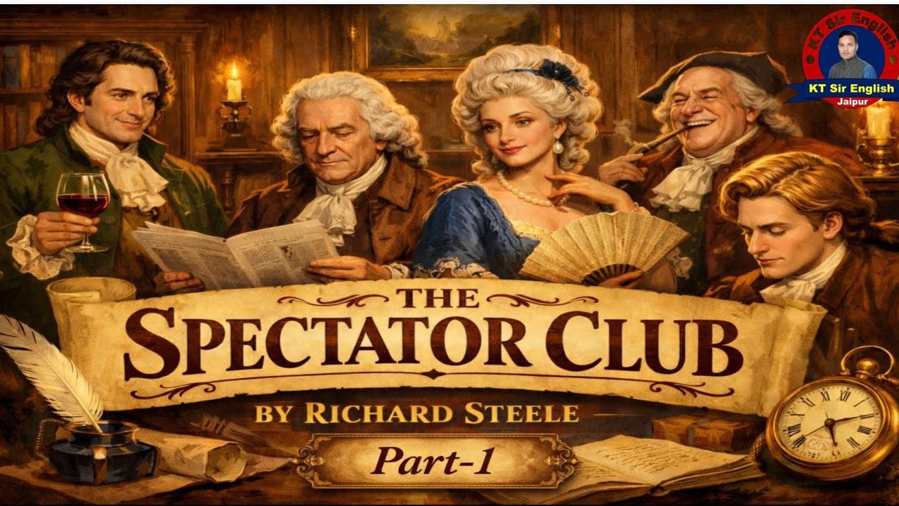 The Spectator Club by Richard Steel | Line wise Explanation | RPSC ...