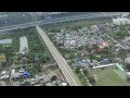 Посадка в Тайланде аэропорт Суварнабхуми Бангкок  landing