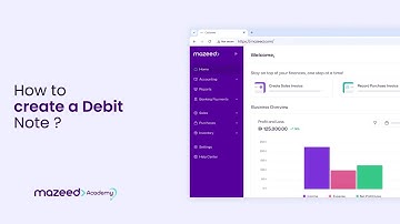 How to Create a Debit Note in mazeed One | Step-By-Step Tutorial (Manual + Import)