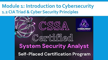1.2 CSSA CIA Triad & Principles | CyberUnnat Academy | Official Course