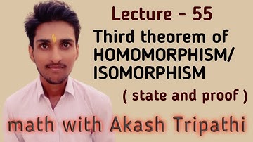 Third theorem of homomorphism / isomorphism