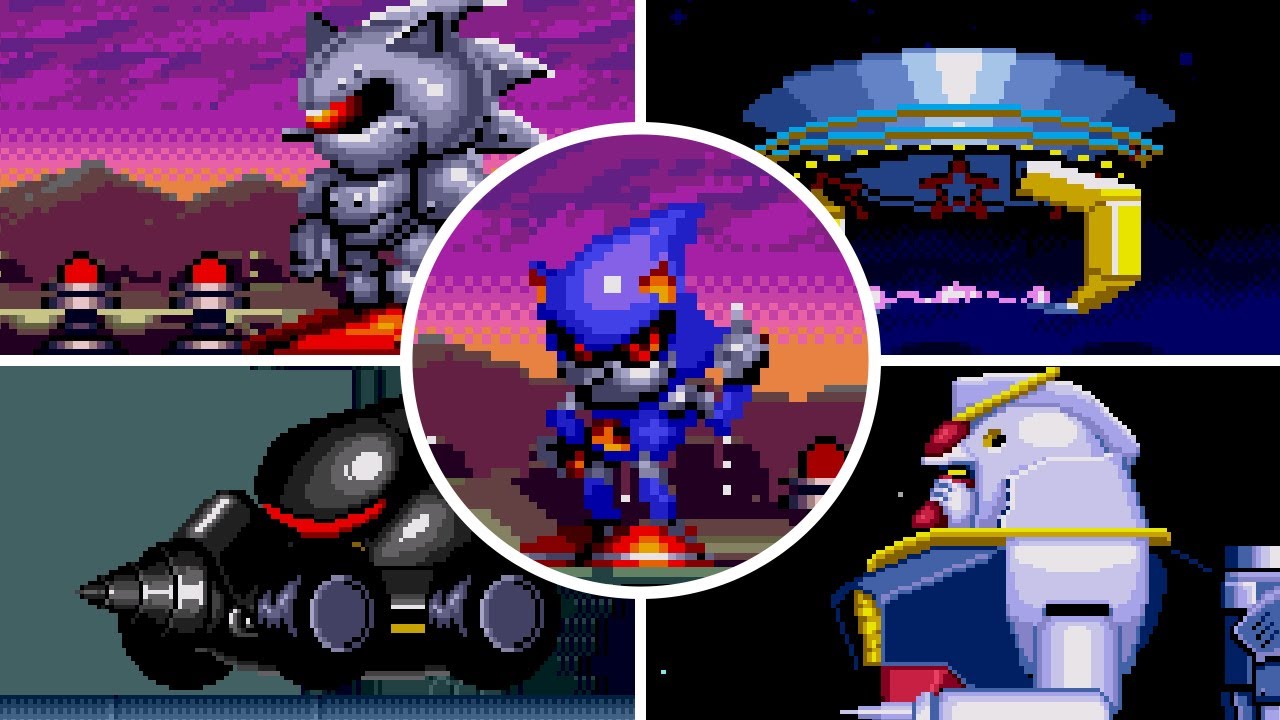 Metal Sonic Rebooted - All Bosses & Ending (No Damage) -  in 2023