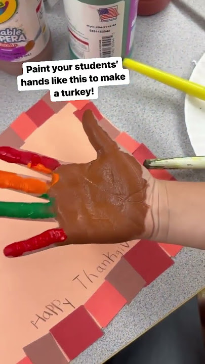 🦃 🎨 Easy Thanksgiving craft for primary classrooms.