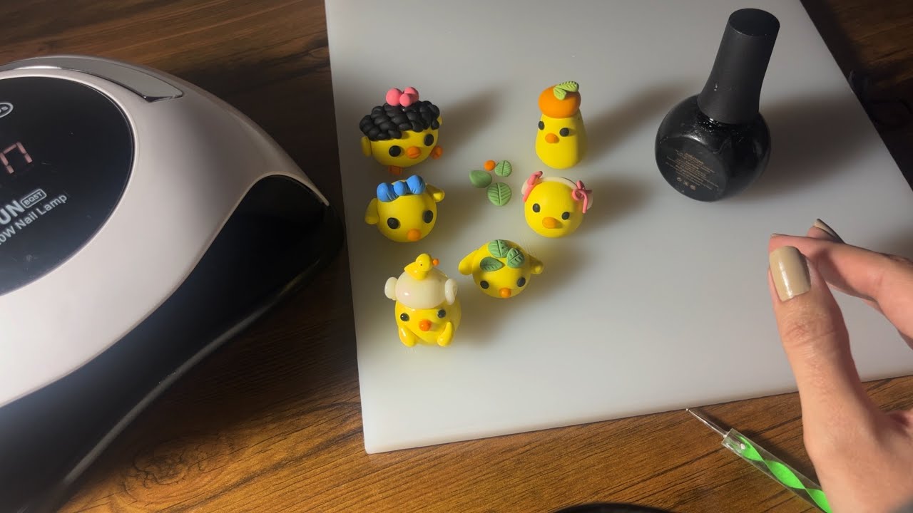 بریم‌جوجه‌های‌خمیری‌رو‌رنگ‌کنیم🐥|صدای‌آروم‌وتینگیل‌وینگیل🤤|ای اس ام آر |ASMR