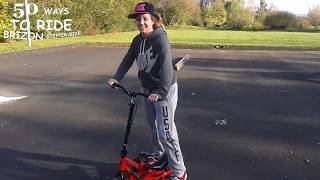 50 Ways to ride Brizon Stepper Bike #3 Ride in Skatepart │Brizon踩踏車的五十道玩法 #3 在滑板場玩
