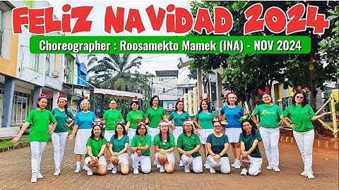 Feliz Navidad 2024 || Line Dance || Demo by Astri & Friends