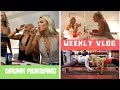 Drunk Mukbang, Psychic Reading, Leg Workout | WEEKLY VLOG