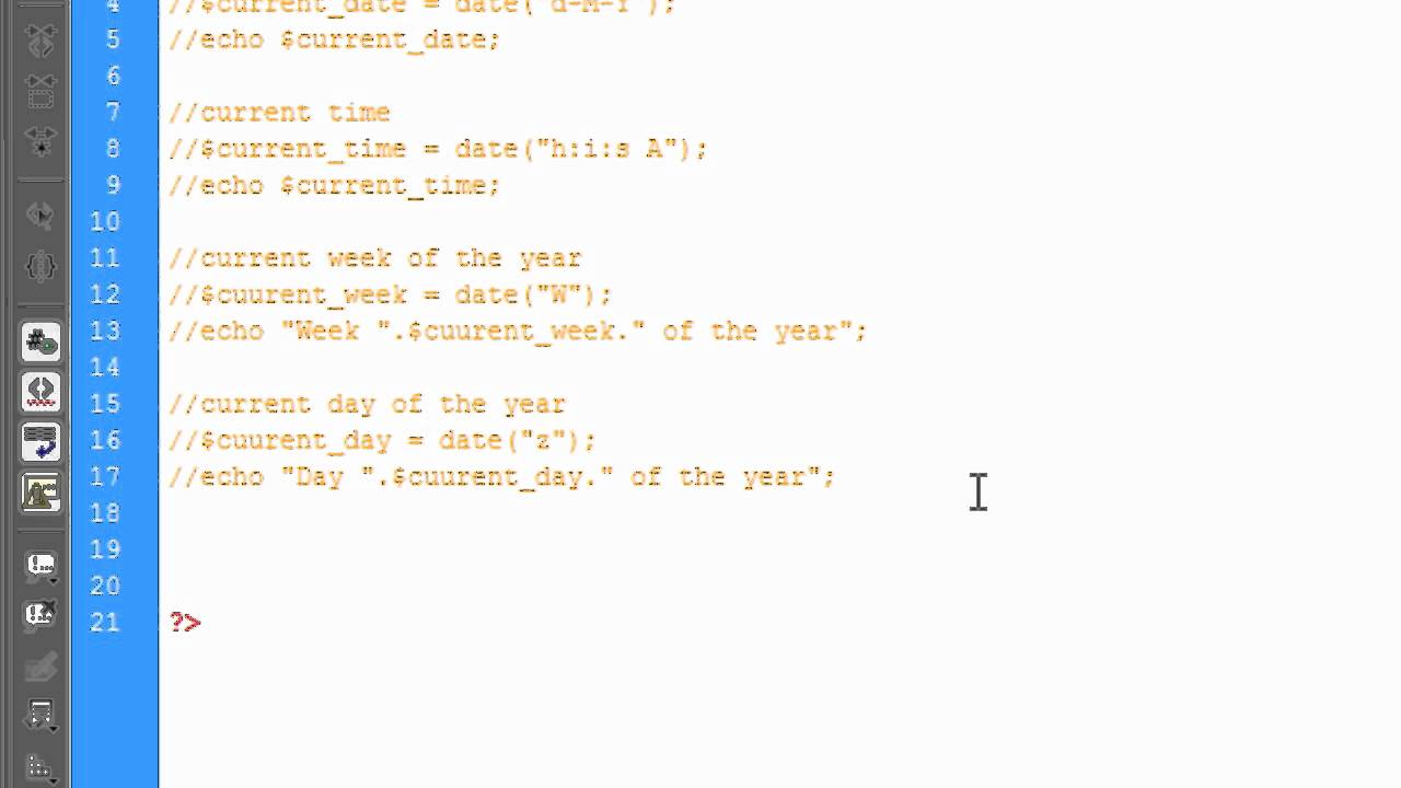 PHP: Date Function - YouTube