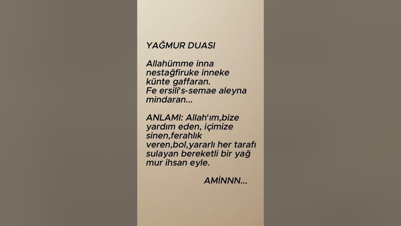 🌧️ YAĞMUR DUASI – Bereketin Kapısı Açılsın 🌈