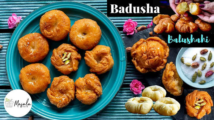 RECIPE FOR BADUSHA SWEET - BALUSHAHI RECIPE HOMEMADE | HOW TO MAKE BADUSHA FLAKY & JUICY (3 SHAPES)