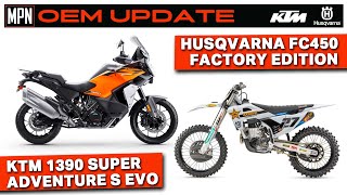 OEM Update: 2027 KTM 1390 Super Adventure S EVO and 2026 Husqvarna