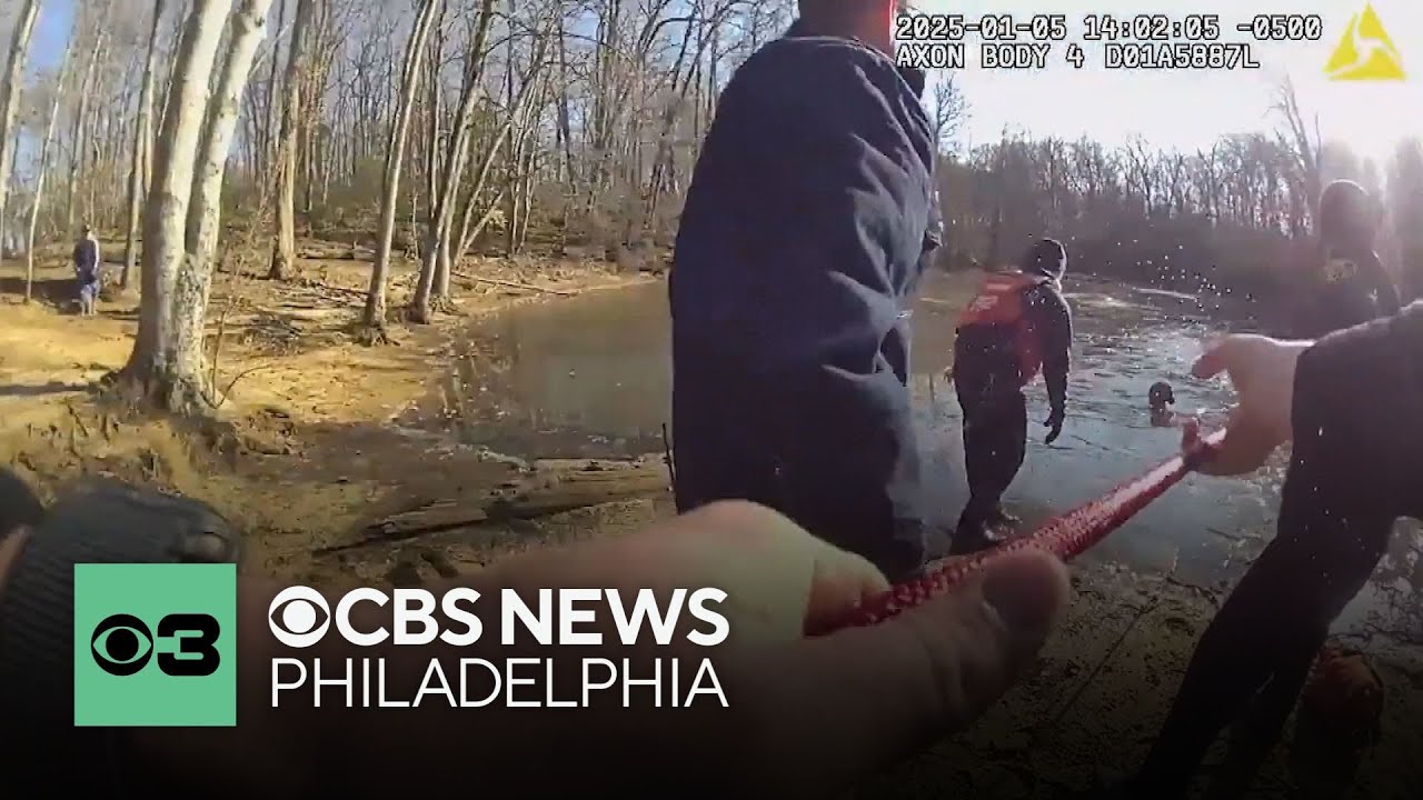 Harrowing body cam footage shows water rescue in New Jersey - YouTube