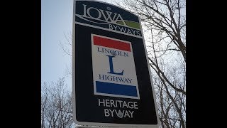 Old Historic Route 30 Lincoln Highway segments in Iowa