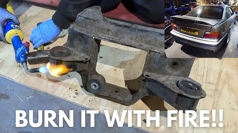BMW E36 Coupe Rear subframe strip down how to remove bushes the quick way!