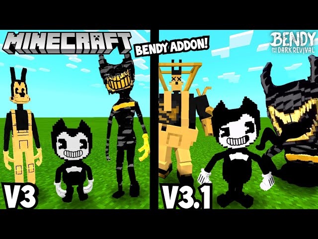 Bendy And The Ink Machine Add-on V3.1 / By Bendy The Demon 18 . Minecraft  Mod